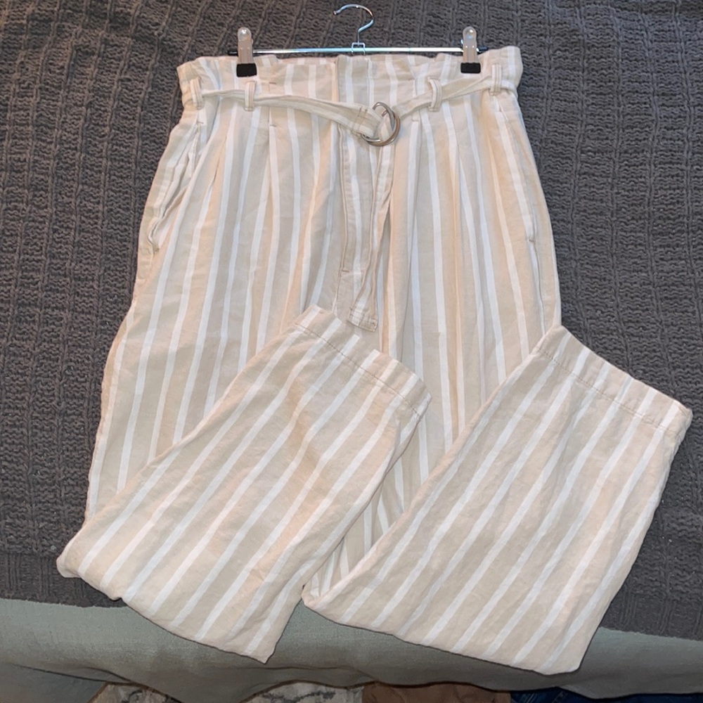 High waisted Abercrombie linen pants